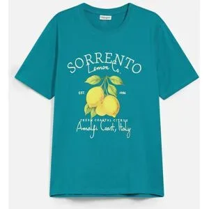 bonprix T-Shirt aus reiner Baumwollepetrol 56Herren