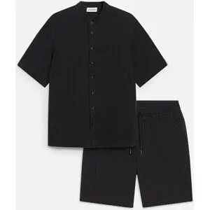 bonprix Musselin-Shorts und Hemd (2-tlg.Set)schwarz 62Herren
