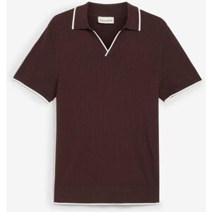 bonprix Gestricktes Poloshirt in Regular Fitbraun 52Herren