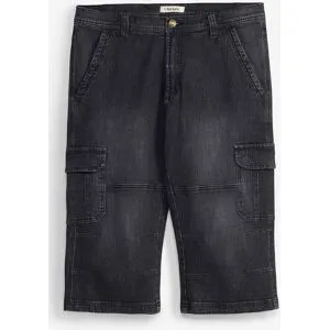 bonprix Regular Fit 3/4 Cargojeans, Straightschwarz 52Herren