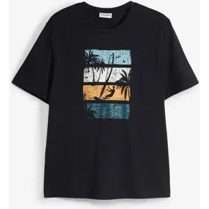 bonprix T-Shirt aus reiner Bio-Baumwolleschwarz 56Herren