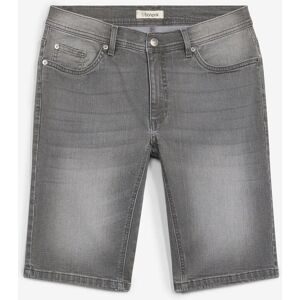 bonprix Stretch-Jeans-Bermuda mit verstärktem Schritt in Regular-Fitgrau 64Herren