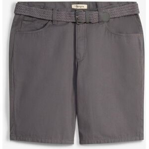 bonprix Stretch-Bermuda mit Dehnbund und Gürtel in Regular Fitgrau 60Herren