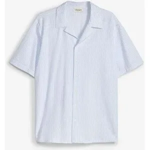 bonprix Resorthemd aus Baumwolle in Loose Fitblau 43Herren