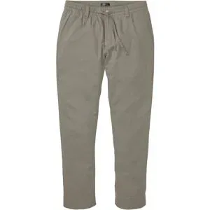 bonprix Regular Fit Chinohose aus luftigem Leinen-Mix, Straightgrau 64Herren