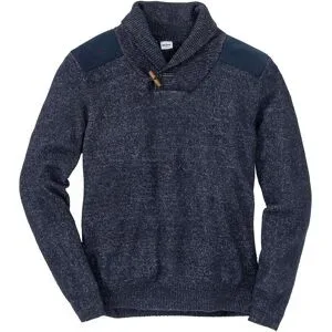 bonprix Feinstrickpullover mit Schalkragenblau 48Herren