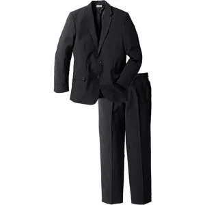 bonprix Anzug in Regular Fit (2-tlg. Set)schwarz 26Herren
