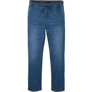 bonprix Leichte Regular-Fit Schlupfjeans mit Dehnbund, Straightblau 52Herren