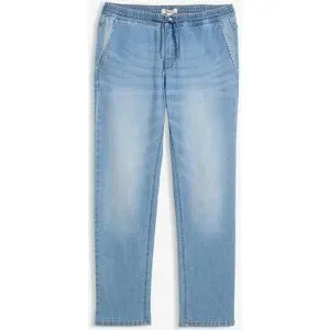 bonprix Leichte Regular-Fit Schlupfjeans mit Dehnbund, Straightblau 58Herren
