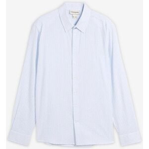 bonprix Langarmhemd aus Baumwolle in Regular Fitblau 37Herren