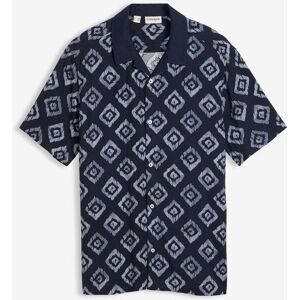bonprix Kurzarmhemd aus Viskose in Regular Fitblau 43Herren