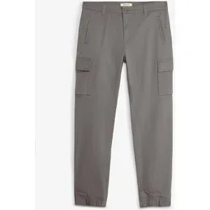 bonprix Regular Fit Stretch-Cargohose, Taperedgrau 58Herren