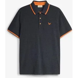 bonprix Piqué-Poloshirt mit reiner Bio-Baumwolleschwarz 48Herren