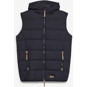 bonprix Steppweste mit Lederimitat-Detailsschwarz 62Herren