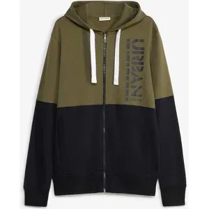 bonprix Kapuzen-Sweatjacke aus reiner Bio-Baumwolleschwarz 68Herren