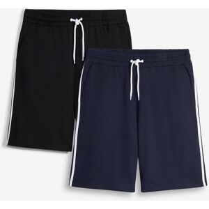bonprix Sweat-Bermuda in Loose Fit (2er Pack)schwarz 48Herren