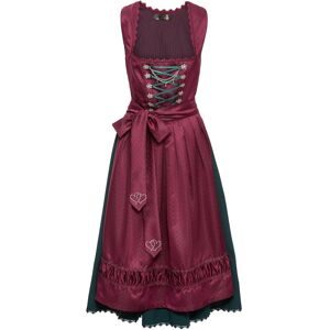 bonprix Dirndl mit bestickter Satin-Schürze (2-tlg.Set)rot 44Damen
