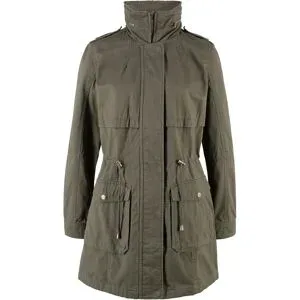bonprix Baumwoll Parka mit Jerseyfuttergrün 46Damen