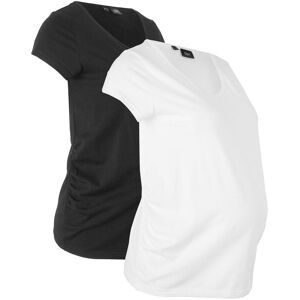 bonprix Basic Umstandsshirts aus Bio-Baumwolle, (2er-Pack)?schwarz 32Damen