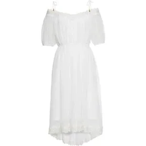 bonprix Trägerkleid mit asymmetrischem Saumweiß 42Damen