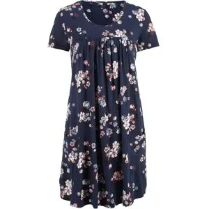 bonprix Kurzes Jerseykleid aus softem Viskose-Mixblau 40Damen