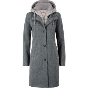 bonprix Winter-Kurzmantel in Wolloptik, 2in1 Optikgrau 34Damen