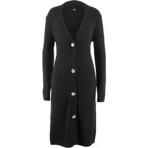 bonprix Strickmantel mit aufgesetzten Taschenschwarz 44Damen