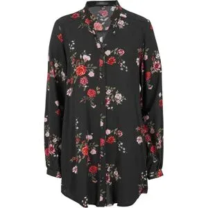bonprix Longbluse aus fließender Viskoseschwarz 44Damen