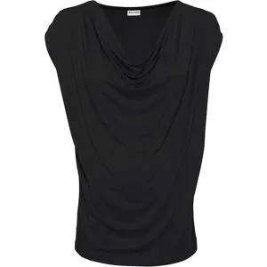 bonprix Wasserfall-Shirt aus Viskose-Mixschwarz 40Damen