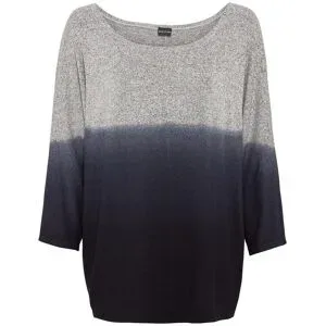 bonprix Oversize-Shirt Oversize-Passform, 3/4-Fledermausärmel, mit Farbverlauf