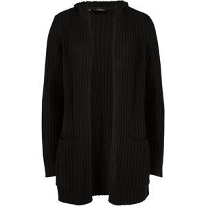 bonprix Strickjacke mit Kapuzeschwarz 44Damen