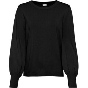 bonprix Strickpullover aus weichem Viskose-Feinstrick, mit Ballon-Ärmeln mit breiten Bündchen