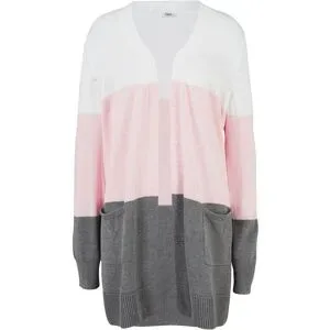 bonprix Weite Strickjacke, Langarmweiß 52Damen