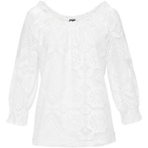 bonprix Shirt mit Ballonärmelnweiß 52Damen