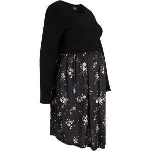 bonprix Umstandskleid aus Strick und Viskoseschwarz 48Damen