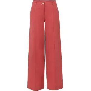 bonprix Palazzo-Hose aus luftigem Leinen-Mixrosa 52Damen