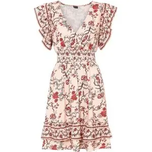 bonprix Jerseykleid mit Volantorange 48Damen