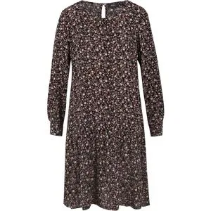 bonprix Minikleid mit floralem All-Over Print, aus Viskose, Regular Fit, ohne Kragen