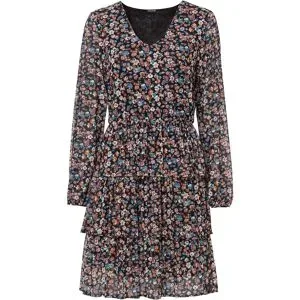 bonprix Minikleid aus Meshschwarz 52Damen