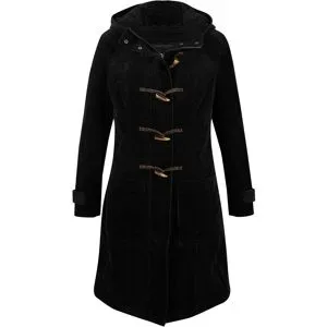 bonprix Gefütterter Cord-Dufflecoatschwarz 50Damen