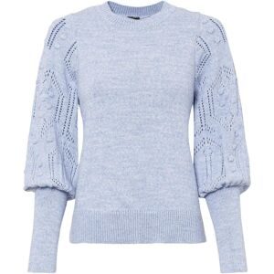 bonprix Strickpullover Ballonärmel mit tollem Ajourmuster und extra breitem Strickbündchen