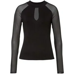 bonprix Langarmshirt aus softem Viskose-Misschwarz 40Damen