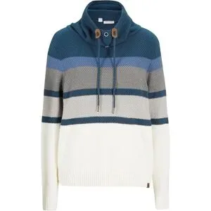 bonprix Pullover mit Schlauchkragen aus reiner Baumwolleblau 44Damen