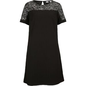 bonprix Kleid mit Pailetten-Einsatzschwarz 38Damen