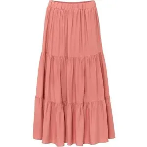 bonprix Midirock aus Viskose Crinklerosa 52Damen