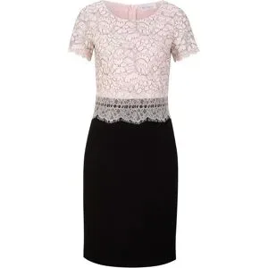 bonprix Kleid mit Spitzeschwarz 36Damen