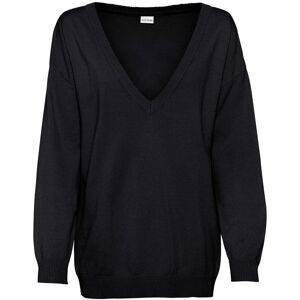 bonprix Strickpullover kuschelweiches Material, Oversize-Passform, V-Ausschnitt