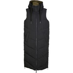 bonprix Wende-Steppweste aus recyceltem Polyester mit Kapuzeschwarz 46Damen