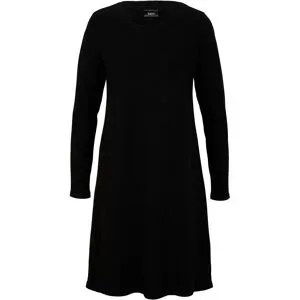 bonprix Strickkleid aus Baumwollmischung, figurumspielende Passform, unifarben