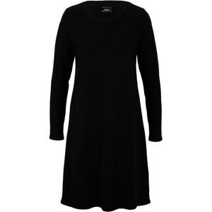 bonprix Strickkleid aus Baumwollmischung, figurumspielende Passform, unifarben
